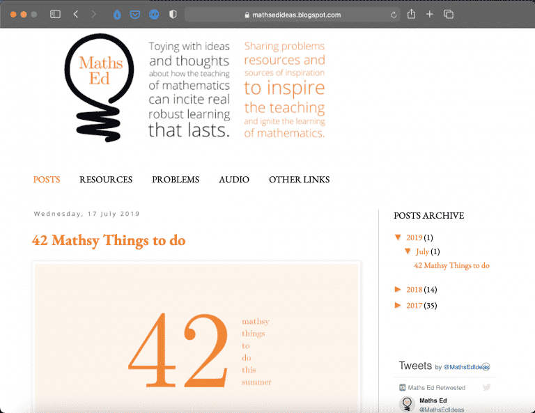 Maths Ed | Best Mathematics Blogs Directory | Abakcus
