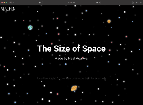 The Size of Space | Neal.Fun | Abakcus