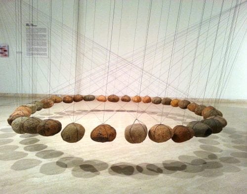 Suspended stone circle by Ken UNSWORTH